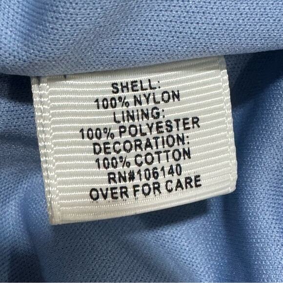 Y2K Babydoll Powder Blue Lace Blouse Size Medium Croquette Romantic - Picture 9 of 12